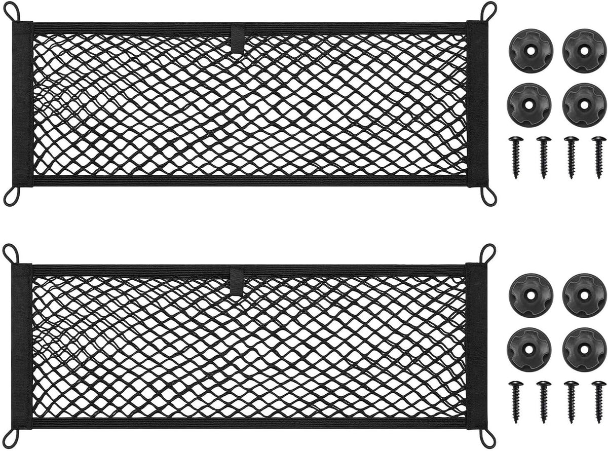 Cargo Net Tailgate Net Car Trunk Organizer for SUV- Adjustable Elastic Nylon Mesh Car Nets, Envelope Style Trunk Cargo Net for Universal Vehicle