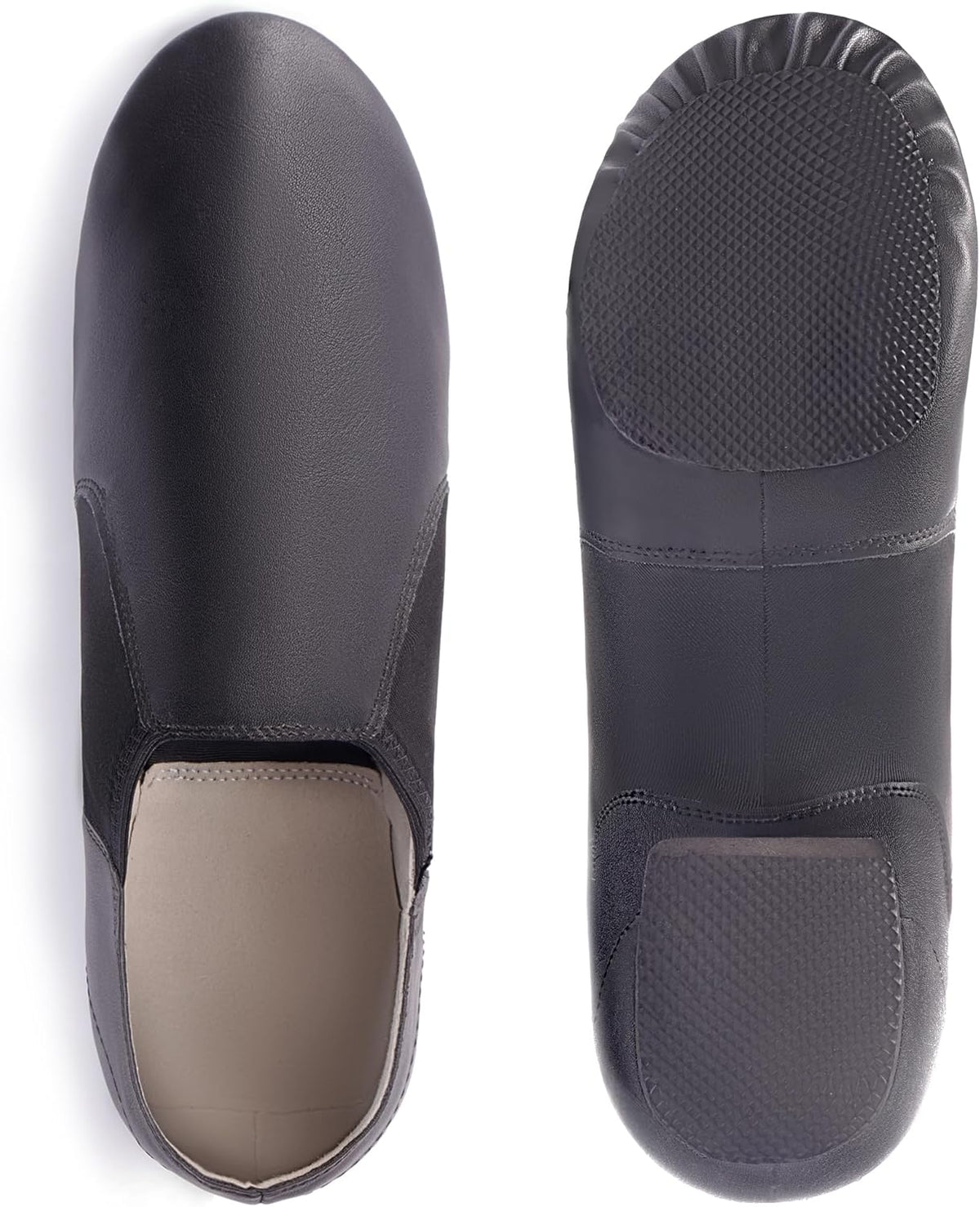 Skiennix Jazz Shoes - PU Leather Slip-On Dance Shoes for Kids | Toddler to Big Kid Sizes