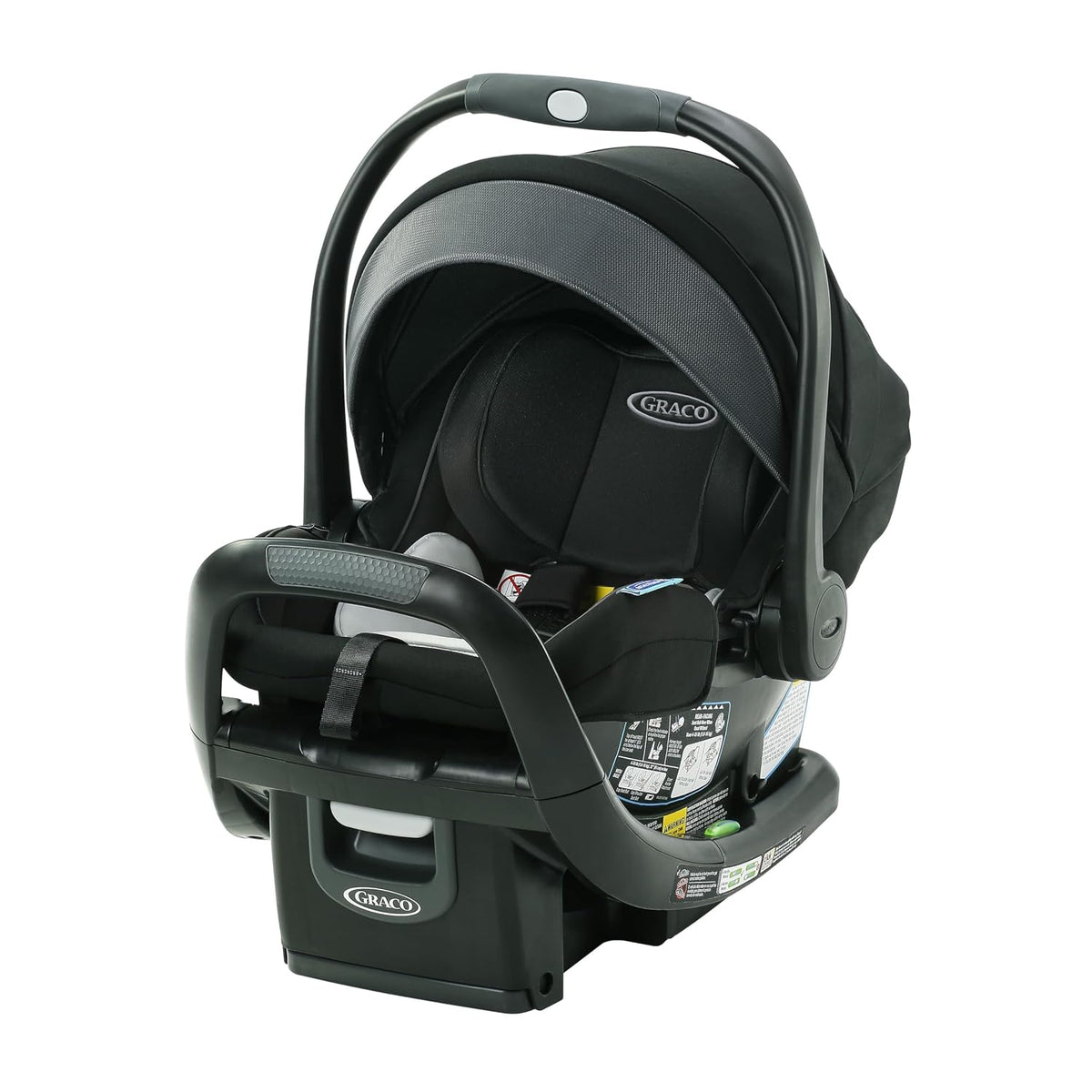 Graco SnugRide SnugFit DLX Infant Car Seat, Baby Car Seat Rear Facing with Anti Rebound Bar, Carseat with Adjustable Base and 5 Recline Positions, Spencer