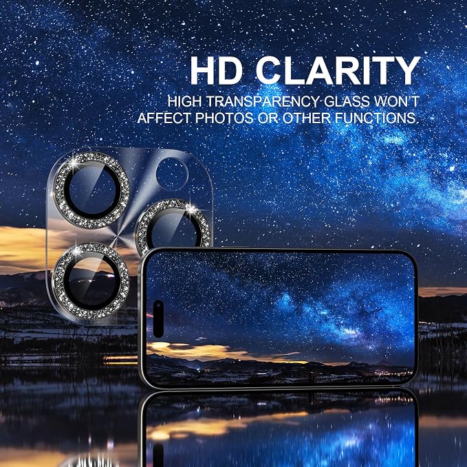 Choiche Compatible for iPhone 16 Pro/iPhone 16 Pro Max Camera Lens Protector