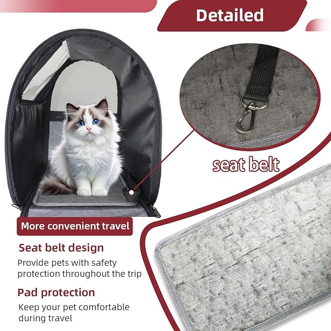 Motifs African Boho Paisley Floral (24) Pet Carrier Airline Approved Soft Sided Portable Cozy Travel Pet Bag, Car Seat Safe Carrier for Cats and Dogs