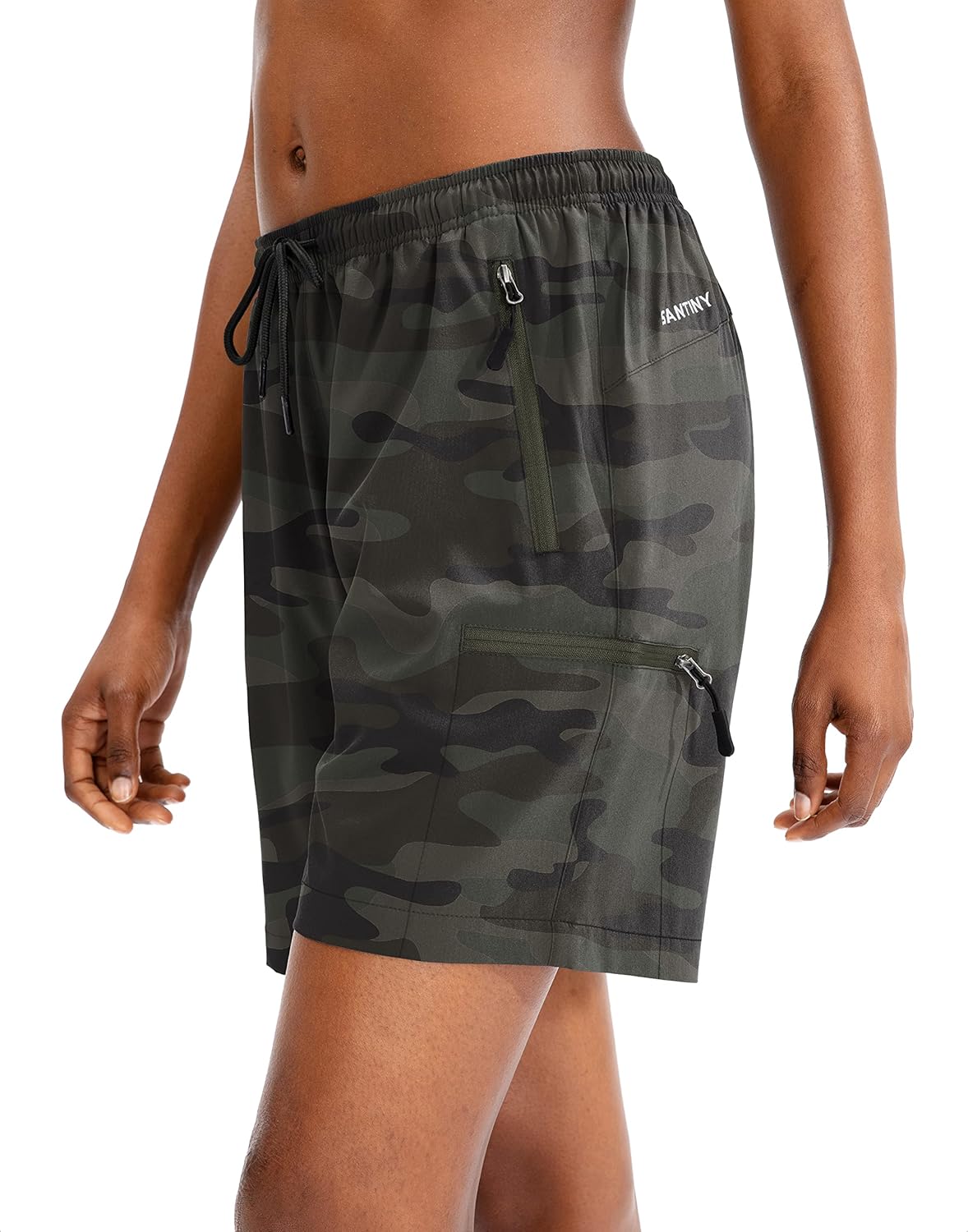 SANTINY Women's Hiking Cargo Shorts - Quick Dry Lightweight Design | Available in 5'', 7'', 9'' Sizes