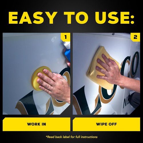 Meguiar's M5001 Marine/RV One Step Cleaner Wax - Easy Marine Wax for Boats & RVs, 1 Gallon