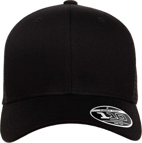 Flexfit Men's Trucker Cap - Alpha Black | Stylish One-Size Design for Ultimate Comfort