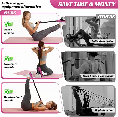 HOXWC Multifunction Resistance Band - 50LBS Thickened Bands for Core, Arms, and Legs | Portable Workout Equipment