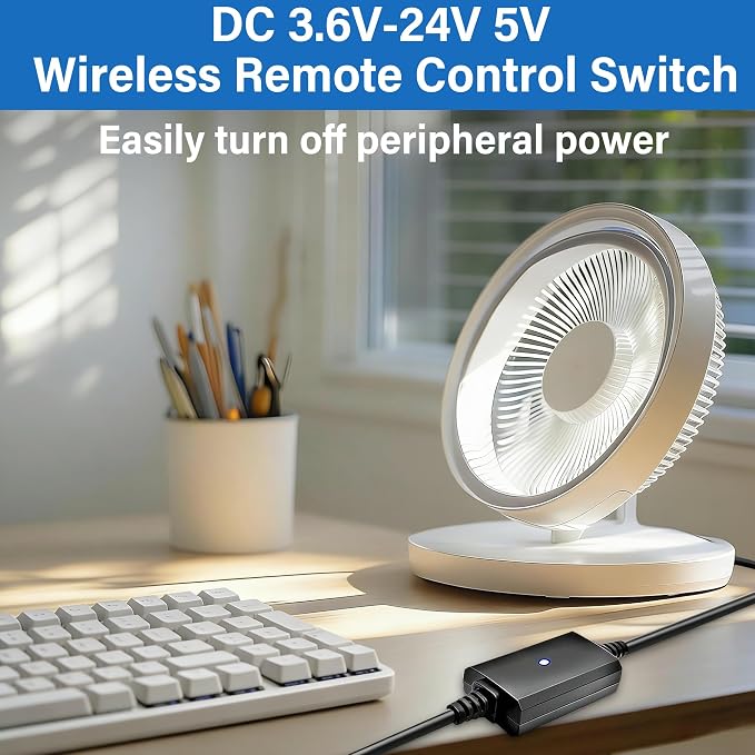 DC 3.6V-24V 5V Wireless Remote Control Switch 5.5 mm x 2.5 mm Plug 2