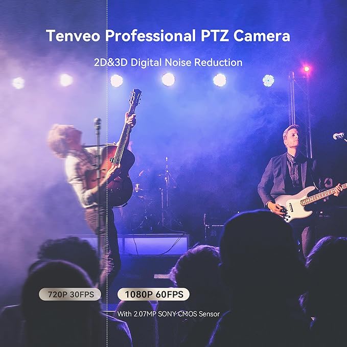 Tenveo AI Auto Tracking NDI PTZ Camera 3G-SDI/HDMI/USB3.0/LAN PoE 30X