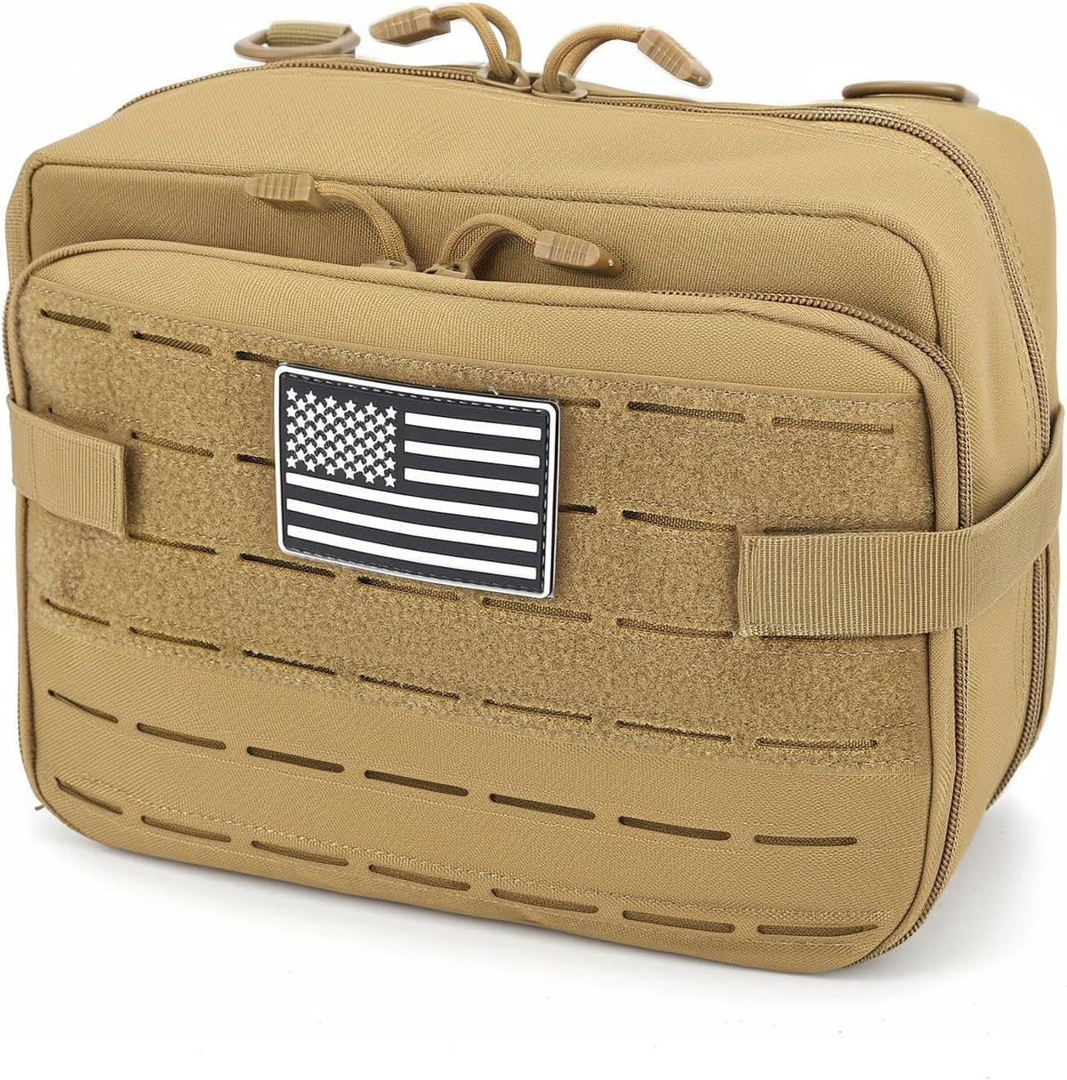 Skiennix Tactical Pouch - Large EDC Gear Organizer with MOLLE System & Expandable Medical Pocket