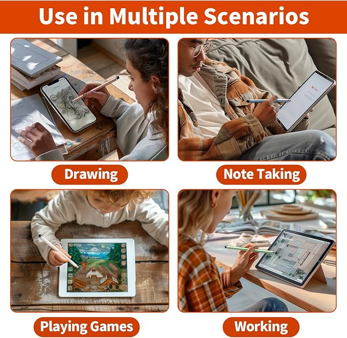 Stylus, Stylus Pen for Touchscreen ipad.2-in-1 Universal ipad Pencil | High