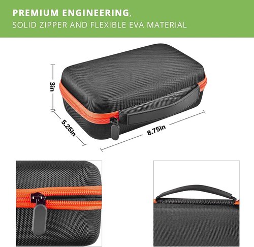 ALKOO AC Circuit Breaker Finder Case - Compatible with Klein Tools ET310 | Black with Mesh Pocket for Accessories