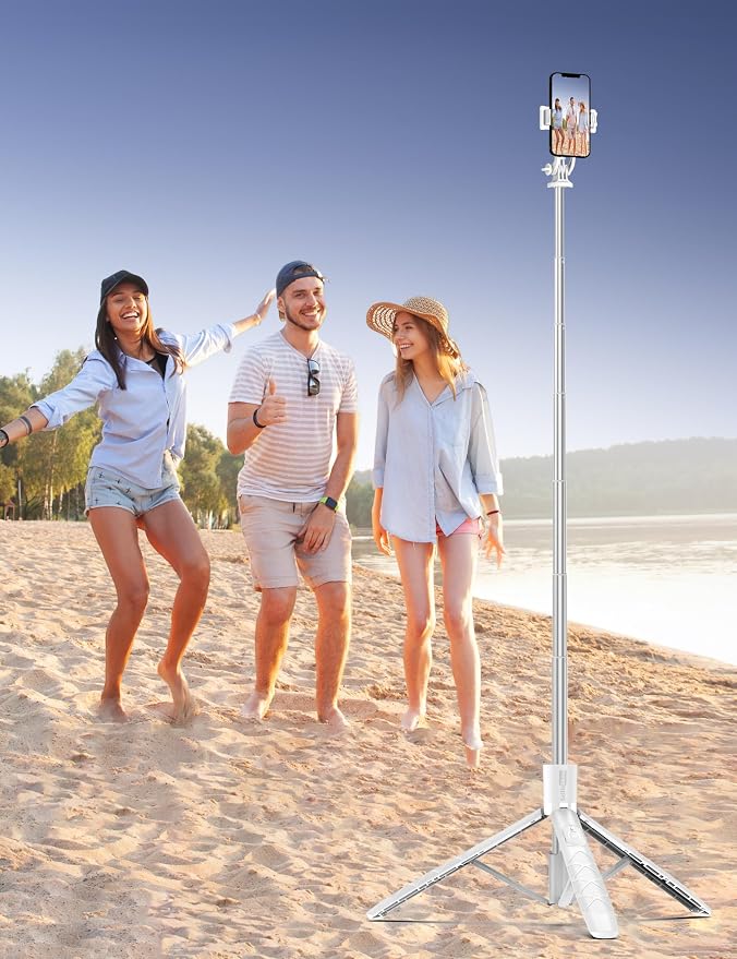 71" Selfie Stick, Smartphone Tripod Stand All-in-1
