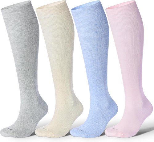 LEVSOX Compression Socks - 20-30 mmHg Knee High Support for Women & Men | Cute Design for Nurses & Travel