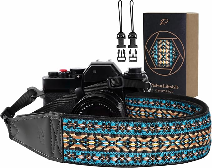 Padwa Lifestyle Boho Blue Camera Strap