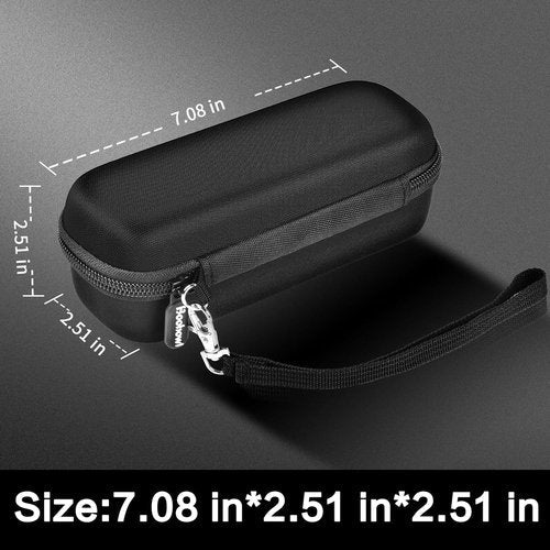 Boobowl Hard Case for Pumteck AP1-P | Travel Smart Air Pump Storage Bag - Black with Mesh Pocket & Handle