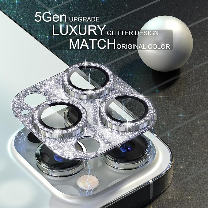 Choiche for iPhone 14 Pro/iPhone 14 Pro Max Camera Lens Protector, Bling Camera