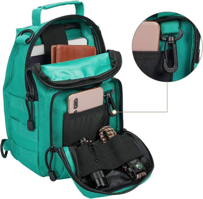 G4Free Outdoor Tactical Bag Backpack, Military Sport Bag Pack Sling Shoulder