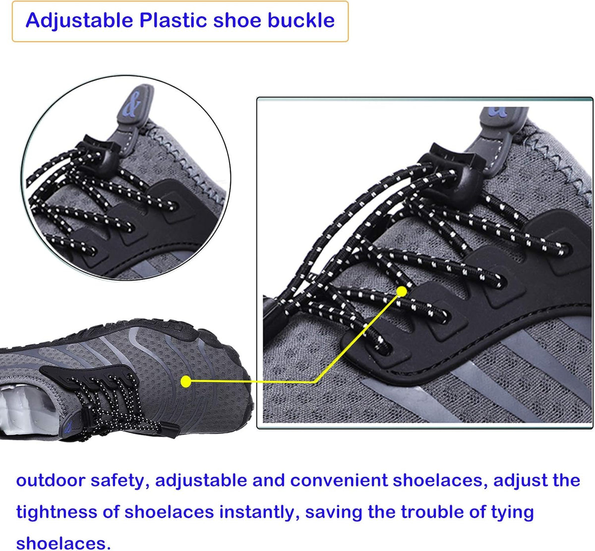 Skiennix Water Shoes - Quick-Dry Barefoot Aqua Shoes for Men & Women | Ideal for Beach, Pool, Hiking & Water Sports