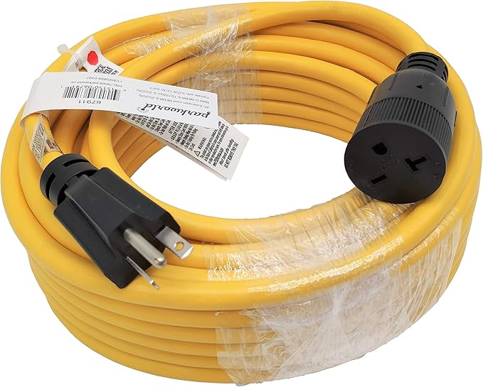 Parkworld NEMA 6-20 Extension Cord 6-20P to 6-20R (T Blade Female Also for 6-15R Adapter) 250V, 20A, 5000W UL Listed (50FT)