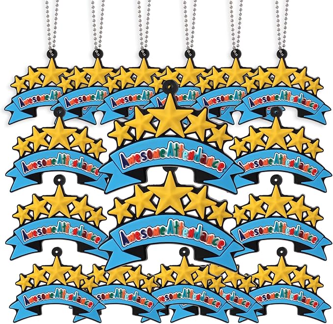 300 Pcs Awesome Attendance Silicone Tags