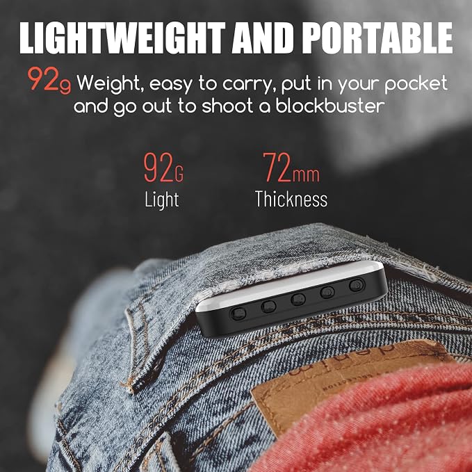 Selfie Light - BANSINE USB-Rechargeable LED Phone Light - Portable Photo Light