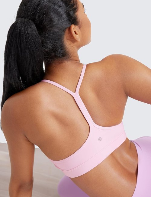 CRZ YOGA Y Back Sports Bra for Women - Padded Racerback, Low Impact Workout Top in Butterluxe Fabric