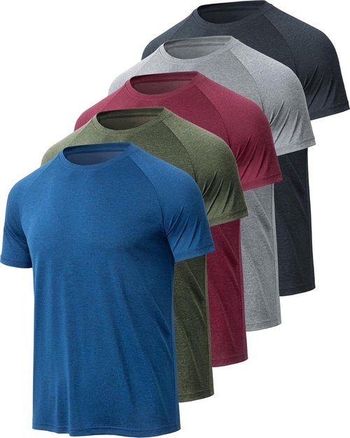 BALENNZ Men's Workout Shirts - Moisture-Wicking Quick-Dry Athletic Performance T-Shirts