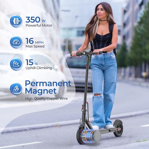 Maxshot Electric Scooter - High-Speed Folding E-Scooter for Adults & Kids | 8.5"/10"/14" Tires, Long Range Up to 50 Miles