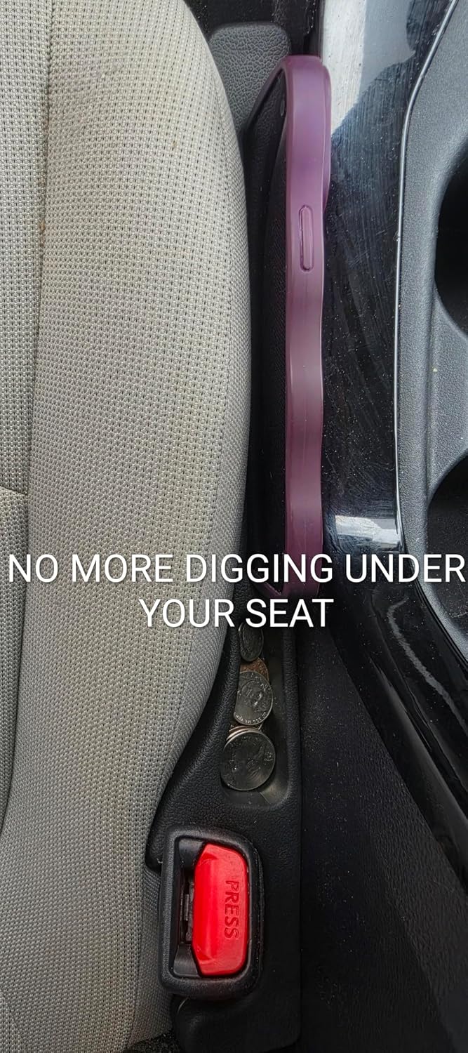 Car Seat Gap Filler Organizer 2-Pack – Universal Fit EVA Foam Insert for Car, Prevents Phone & Keys from Falling Between Seat and Console
