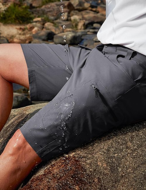 Moosehill Men's Hiking Shorts - Lightweight, Quick-Dry, Water-Resistant with 6 Pockets for Outdoor Adventures