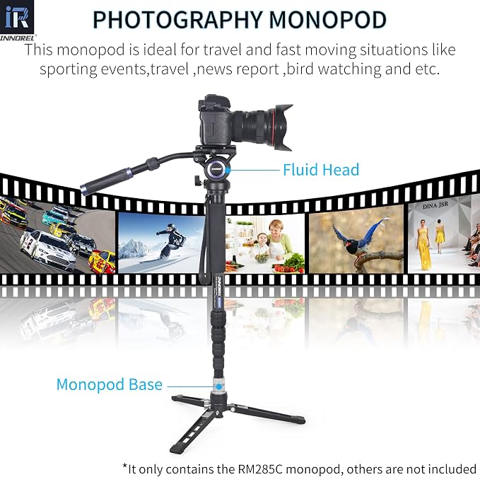 Carbon Fiber Camera Monopod INNOREL RM285C Professional Portable Compact