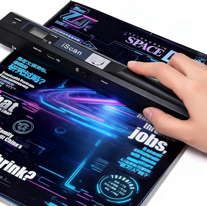 A4 Document Scanner, Portable Card Photo Scanner