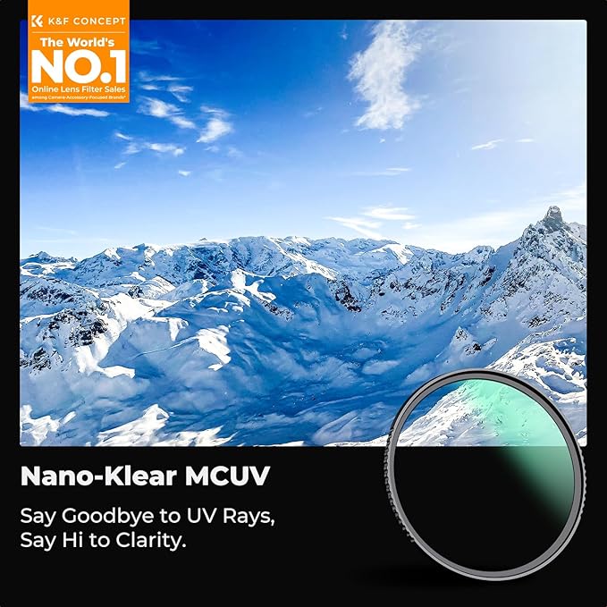 K&F CONCEPT 72mm MC UV Lens Protection Filter