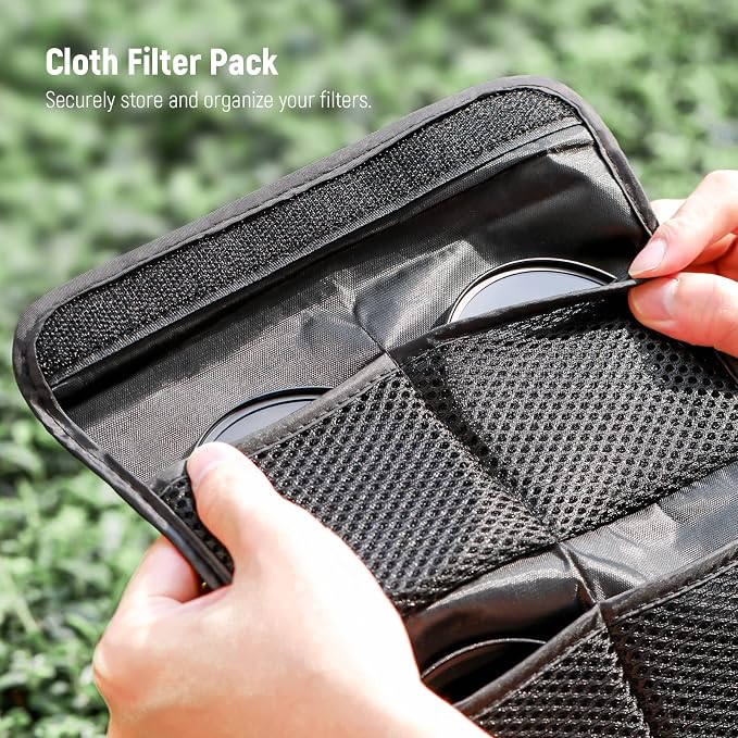 Neewer 49mm ND Lens Filter Kit: UV, Lens Hood and Lens Cap Compatible