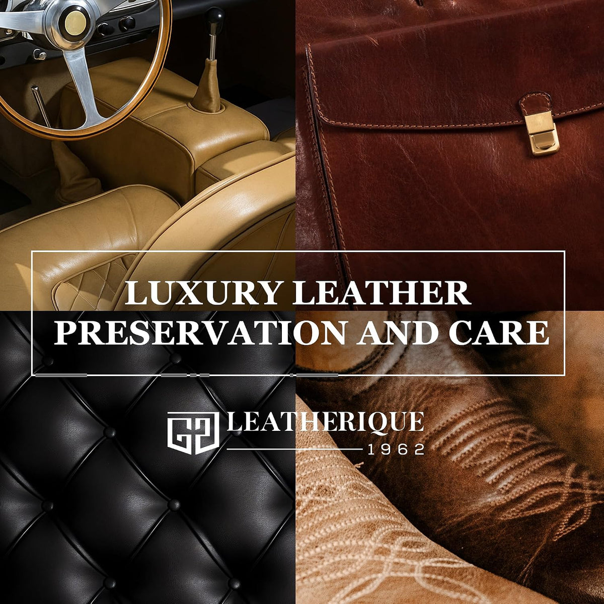 Leatherique Prestine Clean 16 oz | Leather Cleaner &amp; Conditioner for Cars, Furniture, Saddles &amp; More | Gently Removes Dirt, Oils &amp; Impurities | Works Alone or with Leatherique Rejuvenator Oil