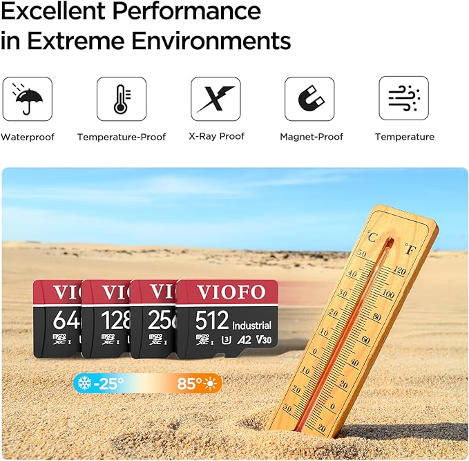 VIOFO 64GB Industrial Grade High Endurance microSDXC Card