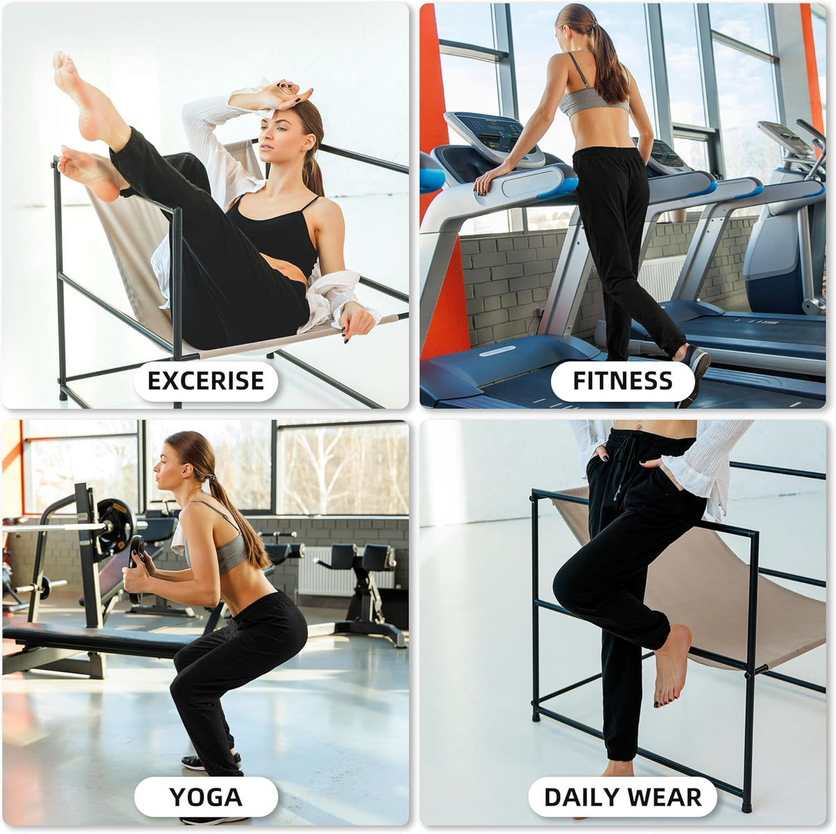Stanpetix Women's Joggers - Lightweight Athletic Sweatpants with Pockets for Running & Yoga