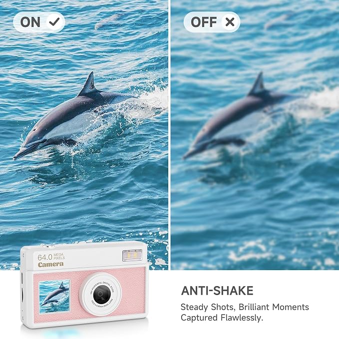 4K UHD Digital Camera, 64MP Autofocus Camera
