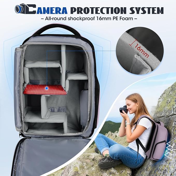 Camera Backpack Camera Bag for Photographers DSLR SLR Mirrorless Camera Cases
