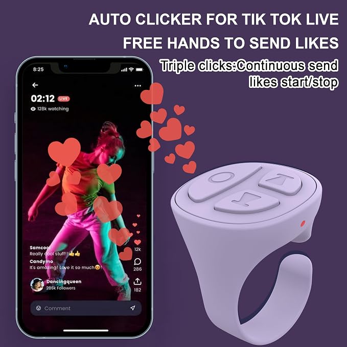Tiktok Scrolling Ring, Scrolling Ring Remote