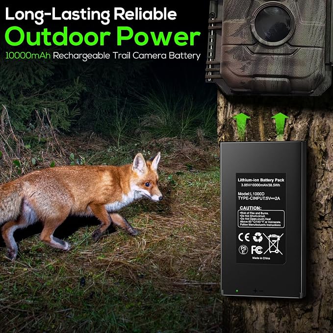 2 Pack 10000mAh Lithium Battery Pack