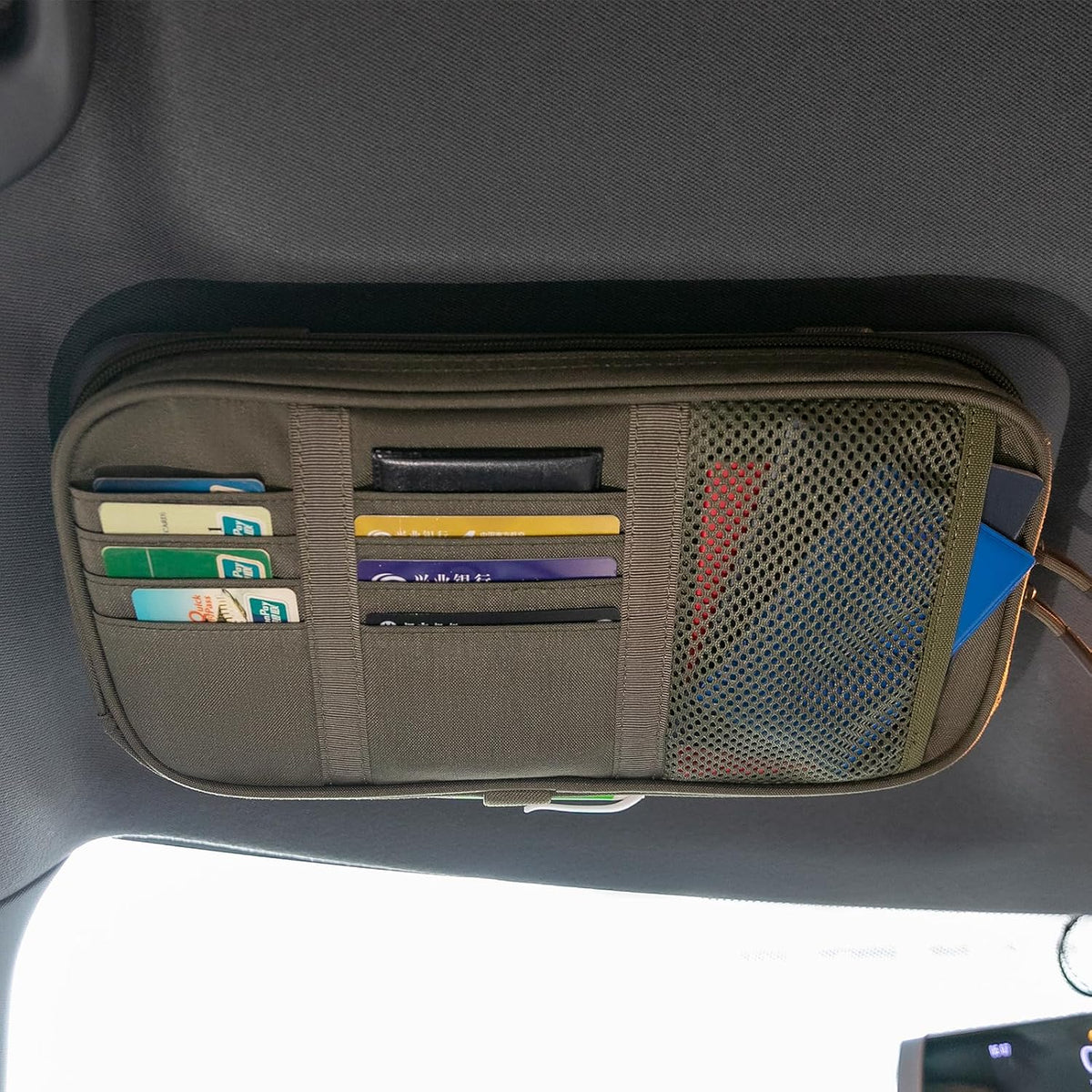 EXCELLENT ELITE SPANKER Car Sun Visor Organizer Visor Storage Pouch