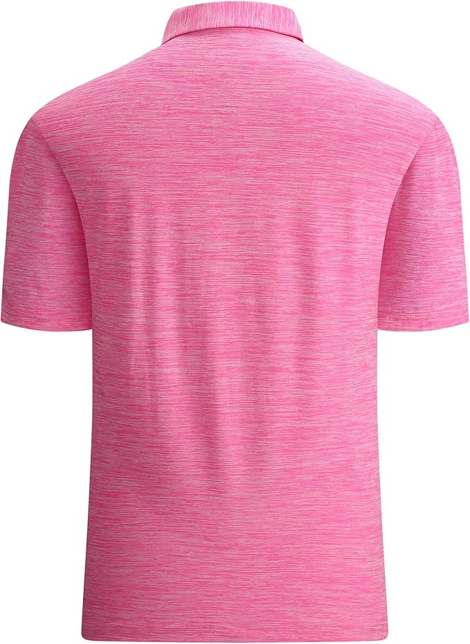 Alex Vando Mens Golf Shirt Moisture Wicking Quick-Dry Short Sleeve Casual Polo Shirts for Men