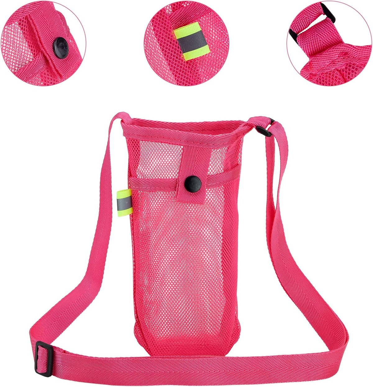 Tainehs Water Bottle Holder - Adjustable Shoulder Strap for Hiking, Gym, Camping & Travel