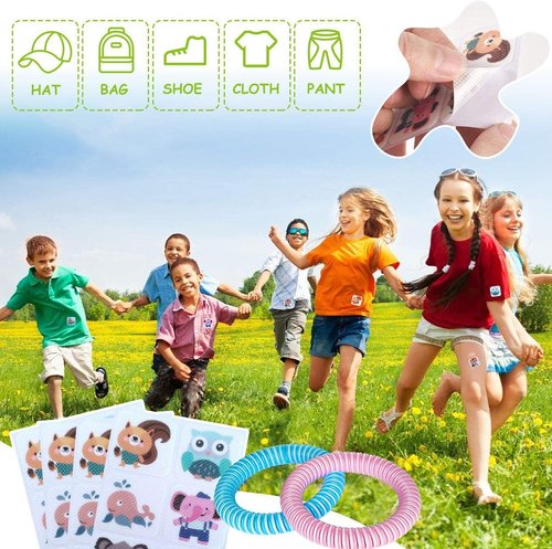 BuggyBands Mosquito Patches - 120 Pack Resealable Stickers & 2 Bracelets for Kids & Adults | Perfect for Camping & Travel