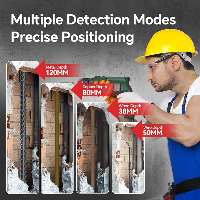 NOYAFA Stud Finder Wall Scanner, 3 in 1 Stud Finder & Laser Distance Meter &