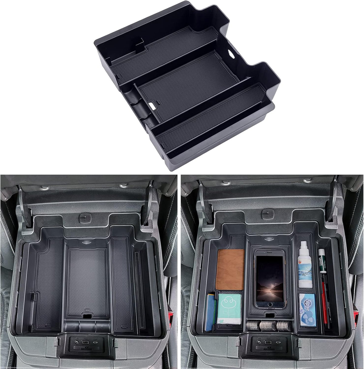TOPINSTALL Full Size Tray for 2022-2026 Refreshed Silverado/Sierra 1500