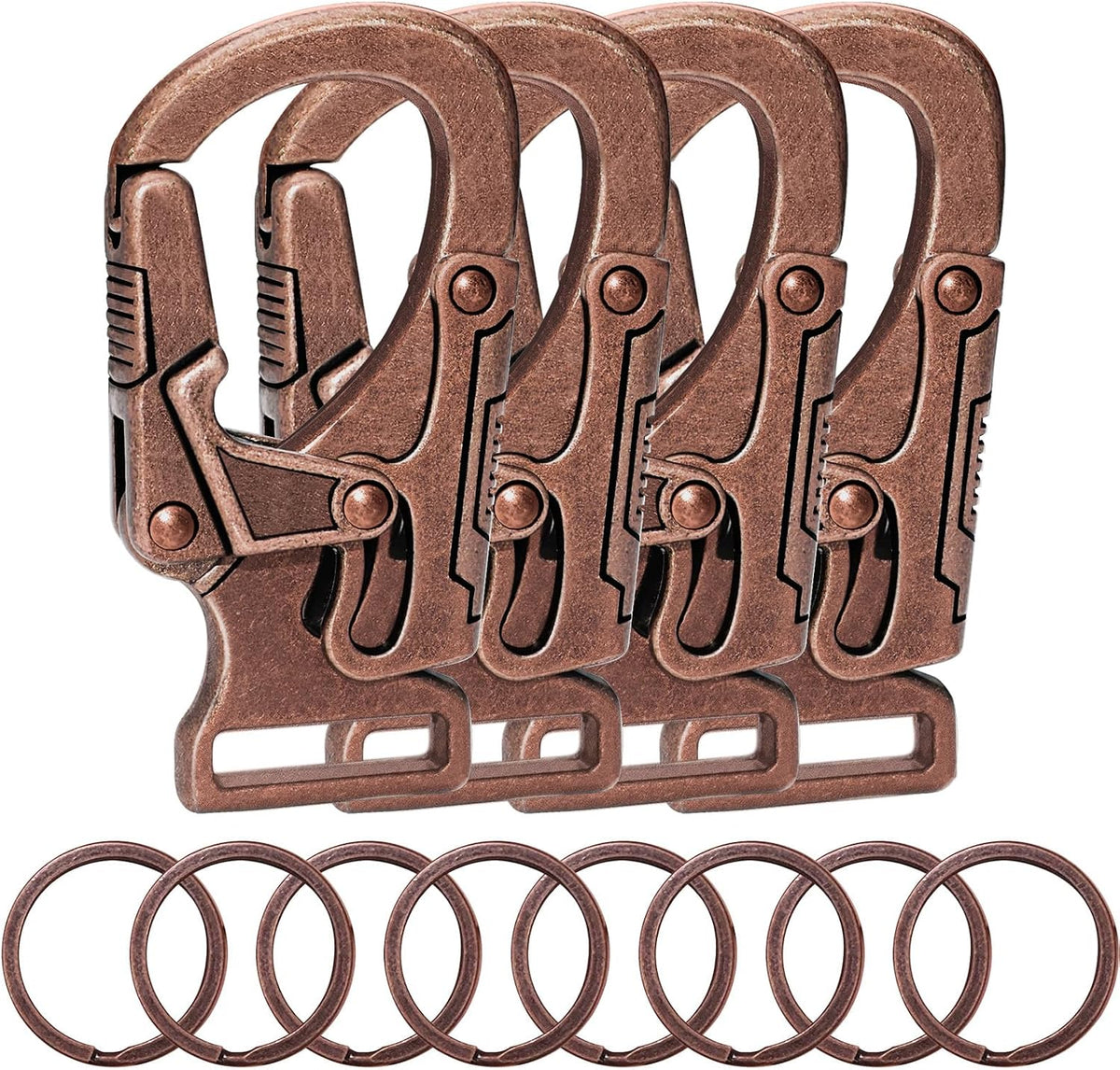 Ahiller Carabiner Clip, Dual Lock Keychain for Daily Use