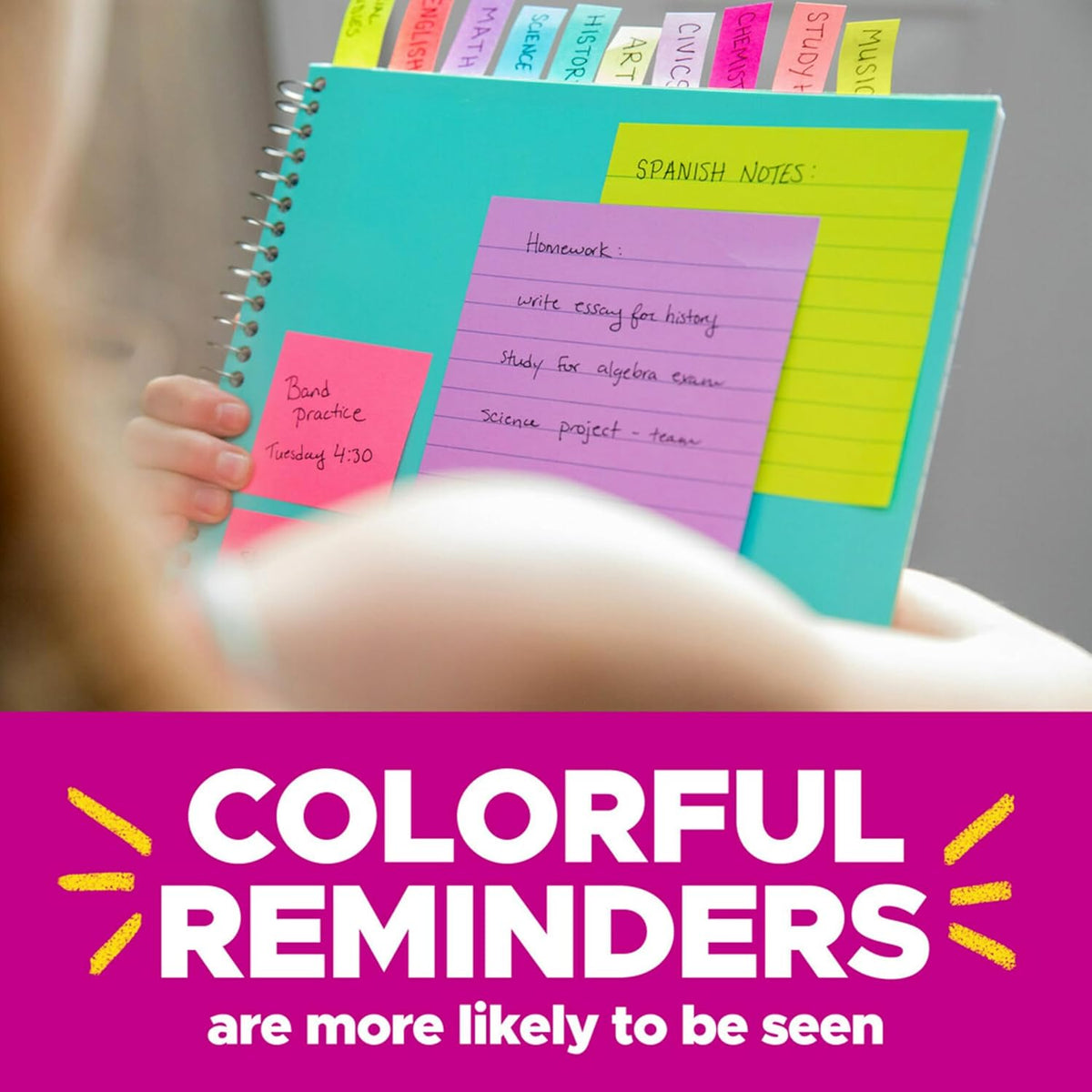 Post-it Super Sticky Notes - 24 Pads, 3x3 In. | Supernova Neons Collection with 2X Sticking Power