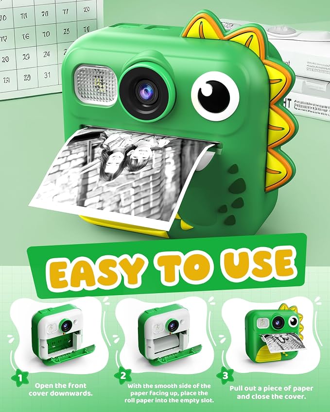 KOKODI Kids Camera Instant Print, Toddler Cameras Christmas Birthday Gifts