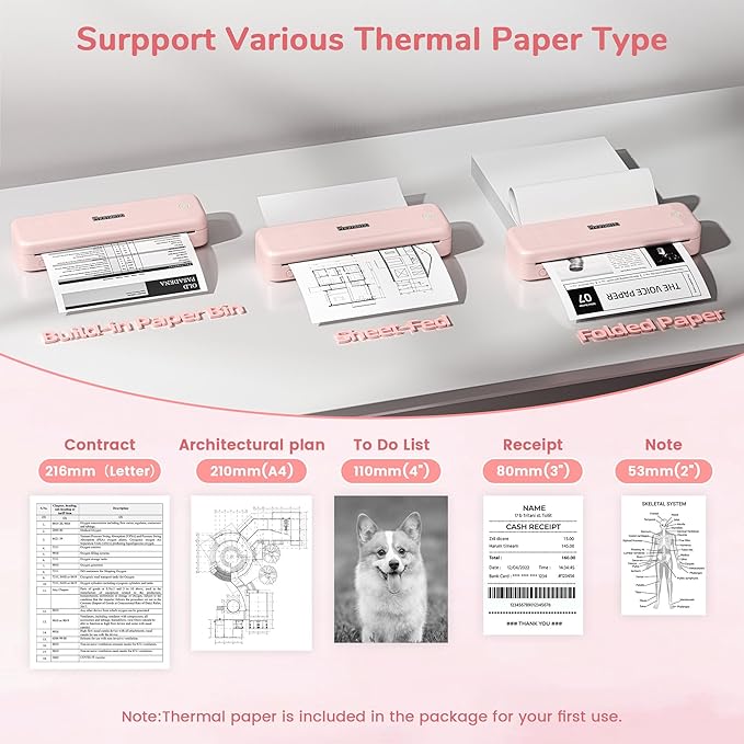 Phomemo Portable Printers Wireless